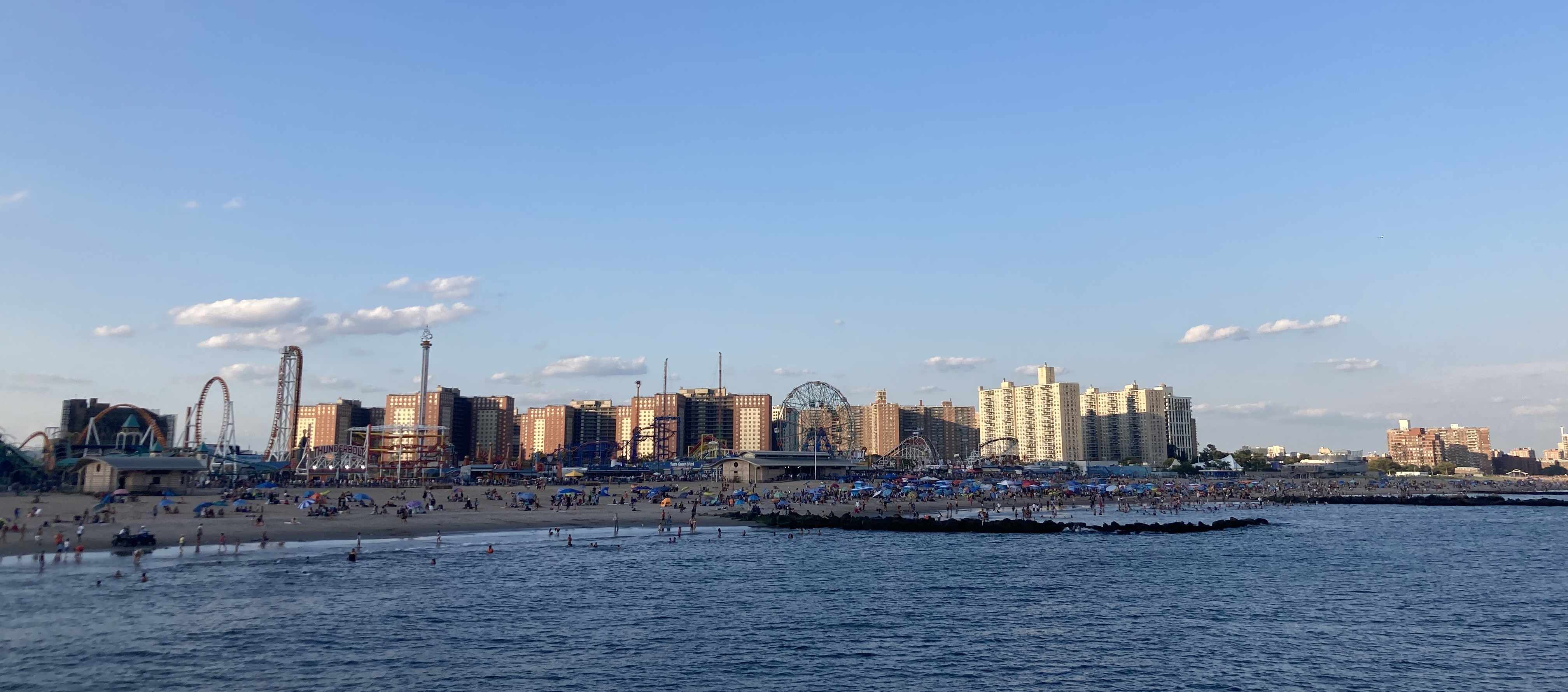 View of Coney Island from the pier