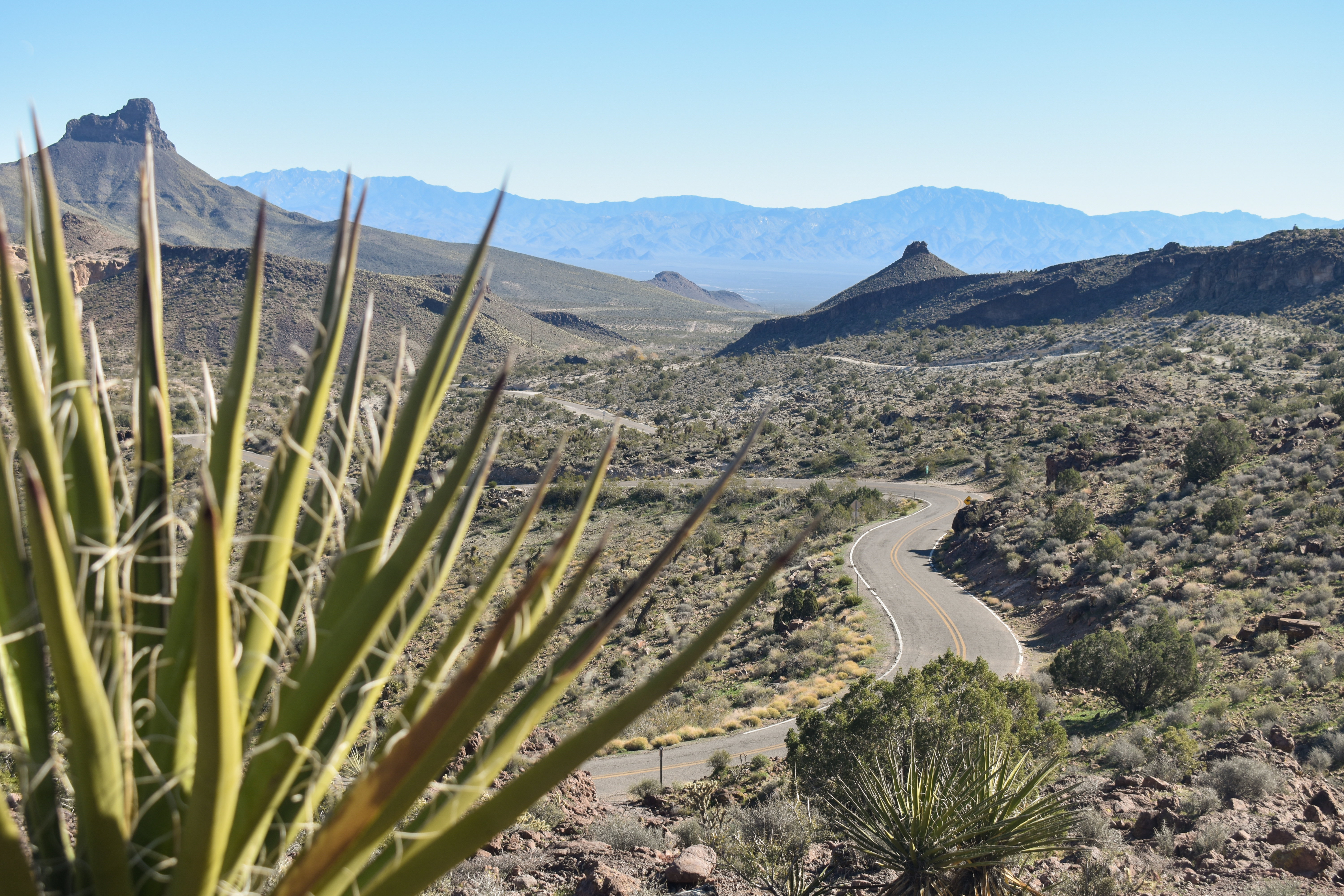 Route 66 Historic Back Country Byway near Kingman, AZ (Public Domain)