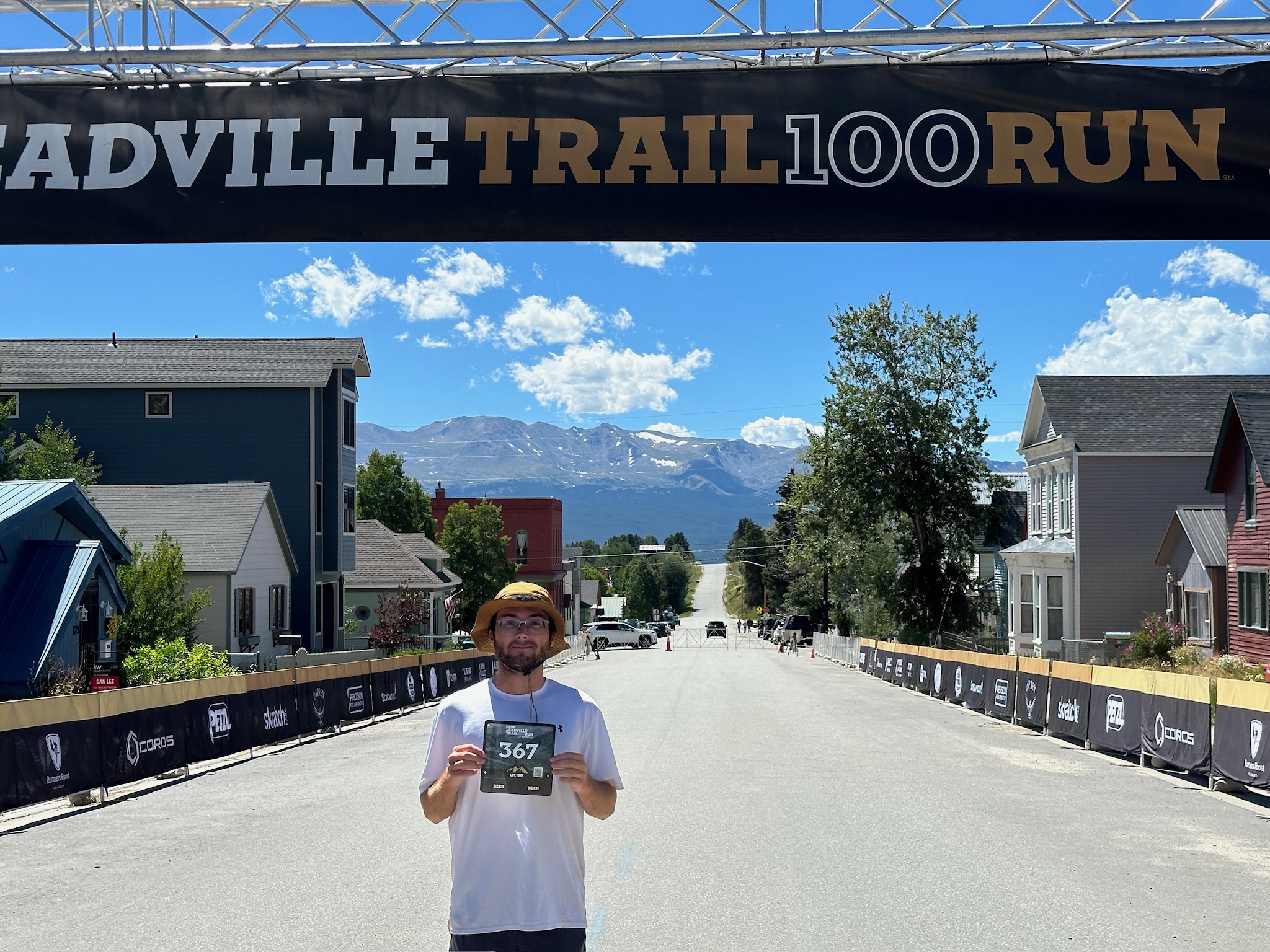 Leadville start line, the day before