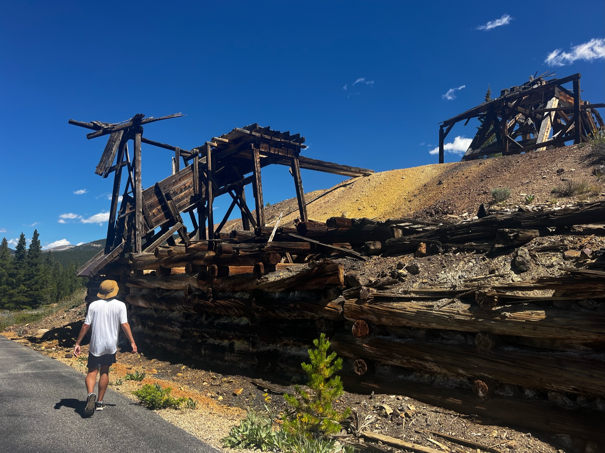 Abandoned mine, Mineral Belt Trail, Leadville, CO (Photo credit: Rachel)