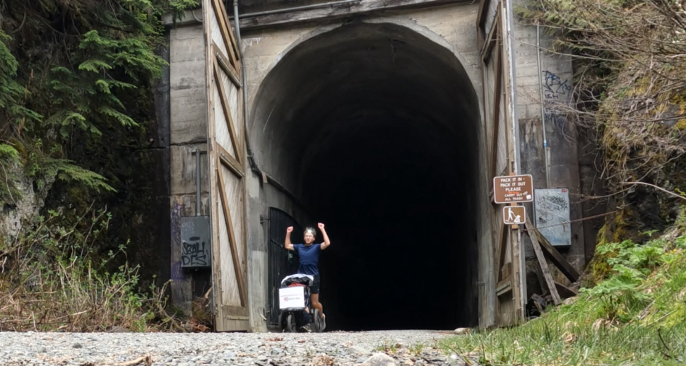 Exiting Snoqualmie Tunnel