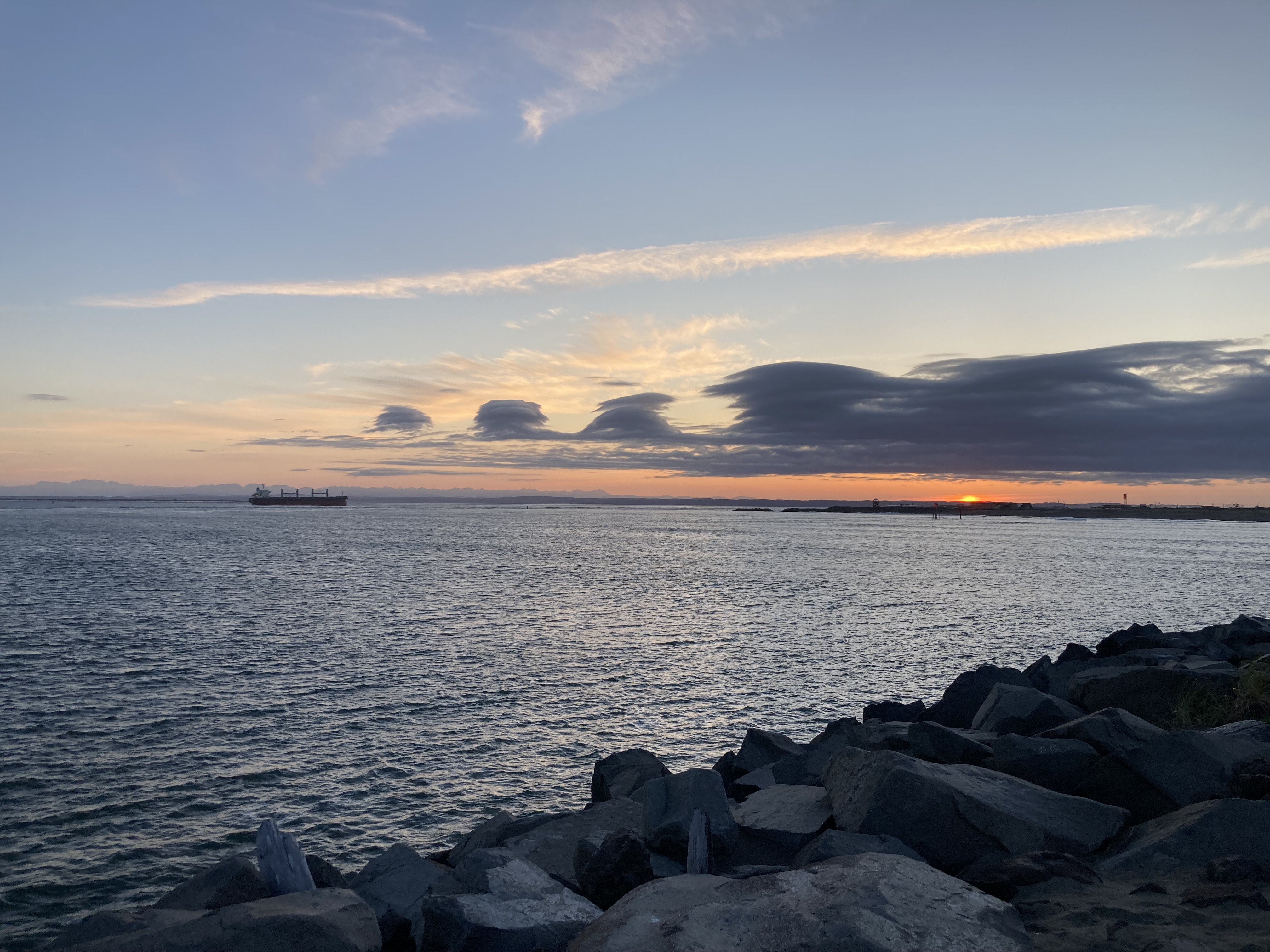 Sunrise from Westport jetty